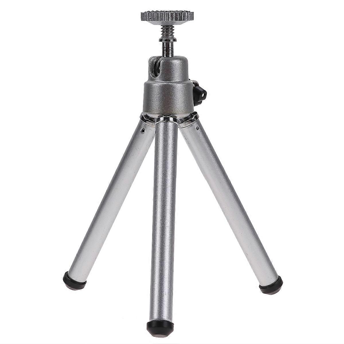 Phone Stand for Recording Live Streaming Rack Phone Bracket Adjustable Tripod Simple Design Silver 2Set