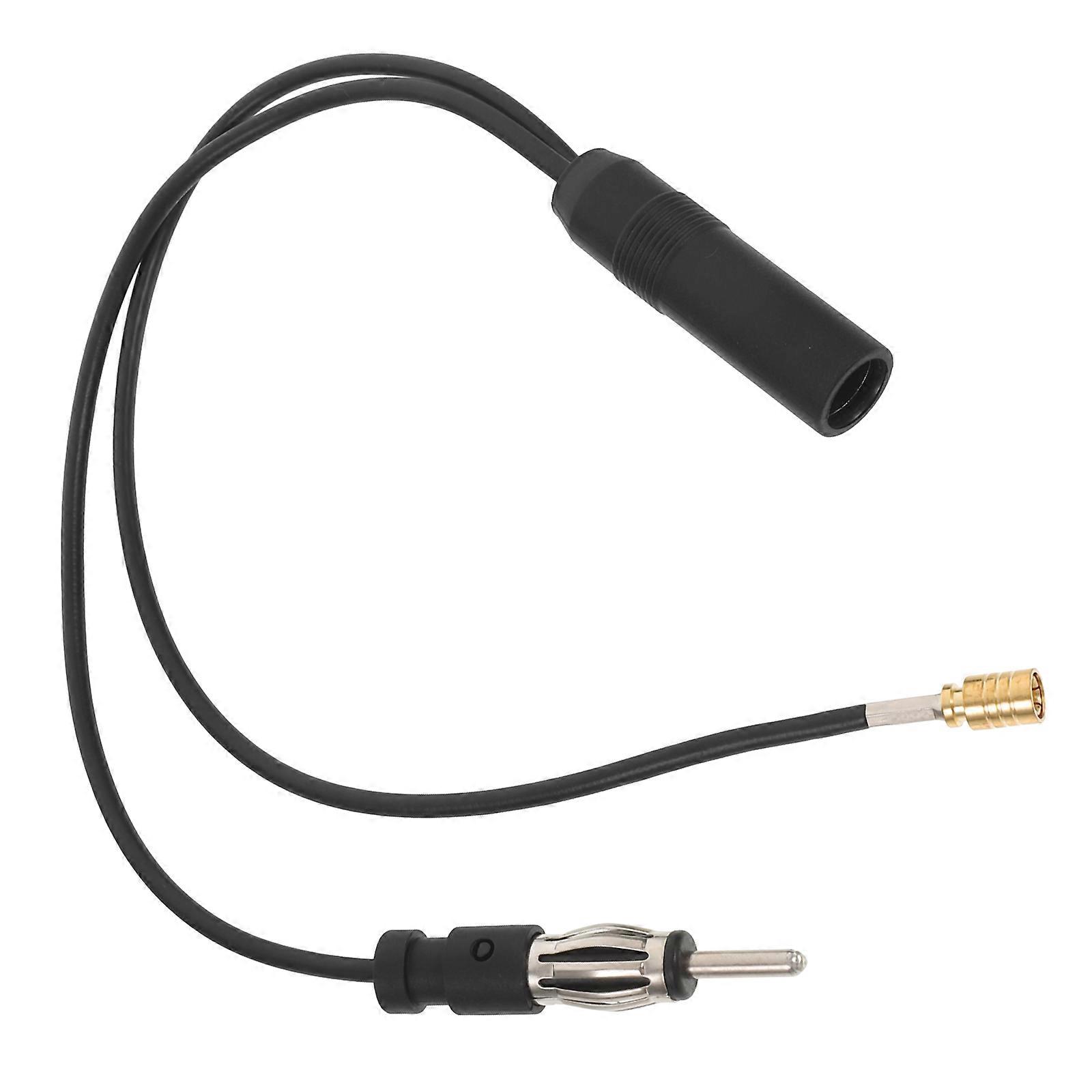 Vehicle Antenna Adapter Car Radio Connect Cable Car Usage Black 31.3X1.9X1.9CM 1Pcs