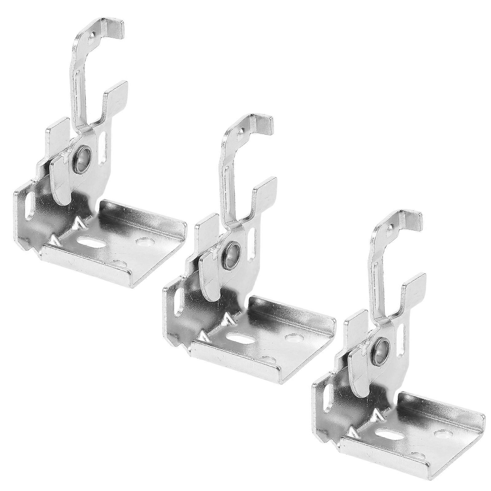 Curtain Track Mount Bracket Set – Roller Blind Fixing Accessories for Easy Installation and Space Saving Use (3 pcs)