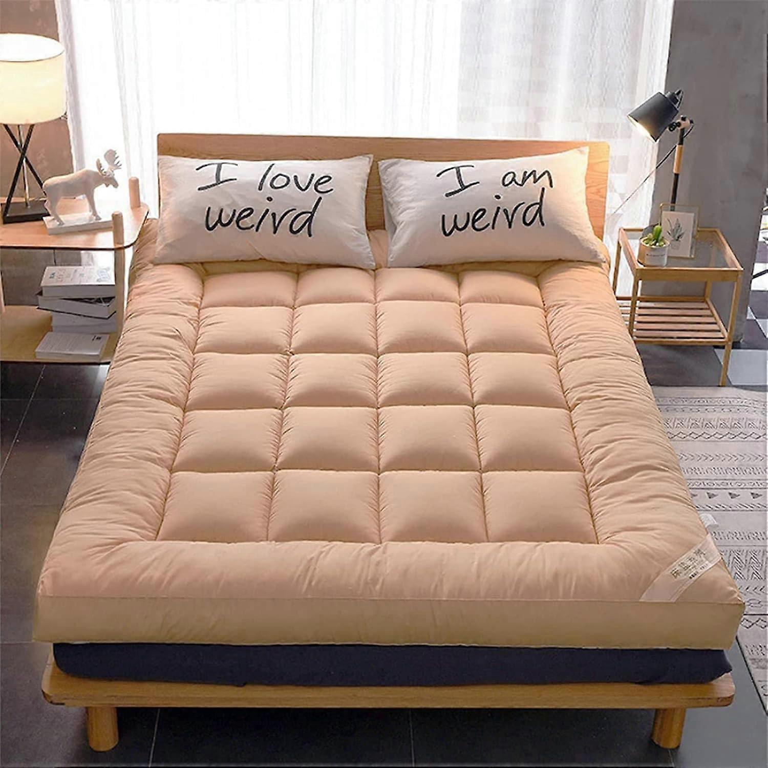 Japanese thick mattress, winter futon, portable sleeping mat for student dormitory, medium double bed, foldable (180x200cm)