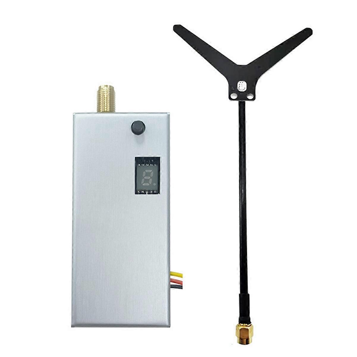 1.2G 1.3G 4W VTX 8CH High-Power FPV Audio Video Transmitter for Long Range RC RC Model, Enhanced Signal Stability