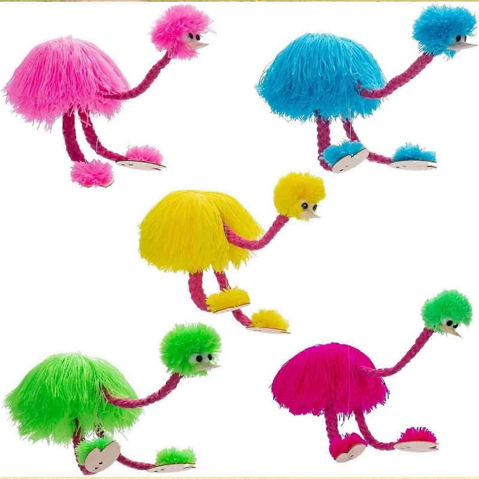Ostrichs Marionette Puppet Wooden Marionette Toy Funny Marionette String Puppet Fast-Good