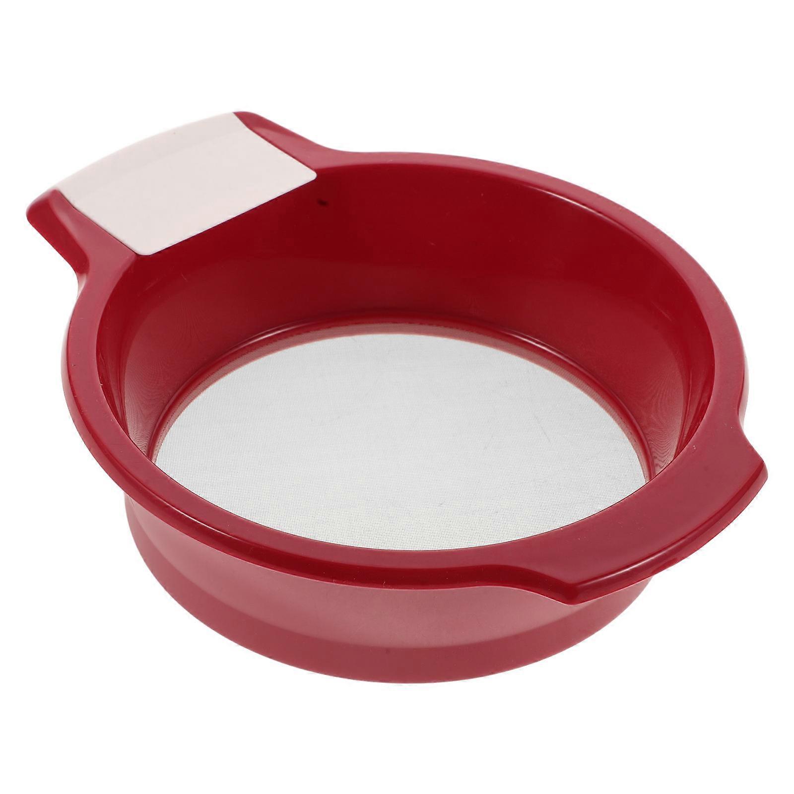 Portable Fine Mesh Strainer Sifter For Home Use Flour Sieve 21.50X17.00X5.00CM Filtering 1Pack