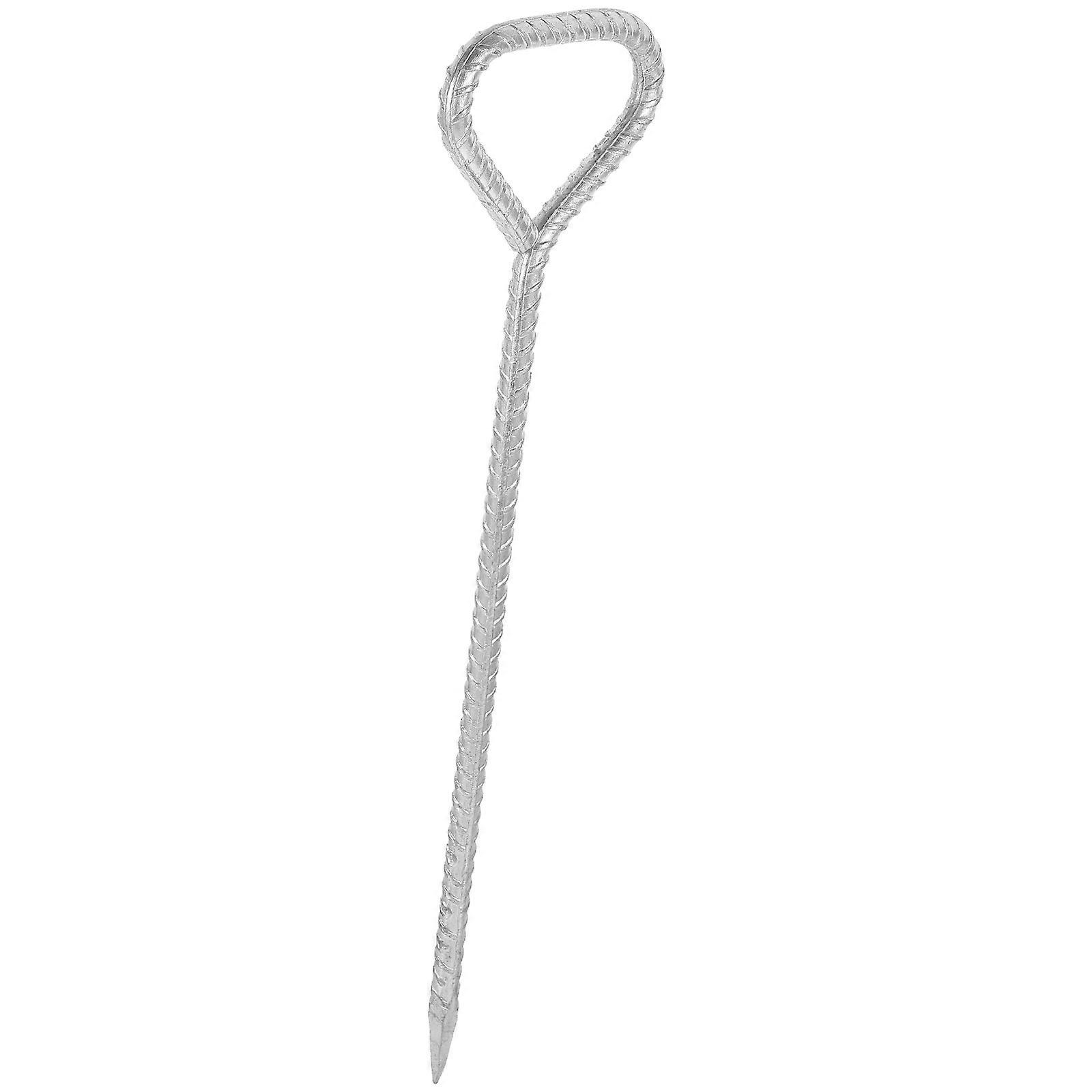 Galvanized Steel Tent Stakes Outdoor Camping Wind Resistance Durable and Reusable 1Pcs