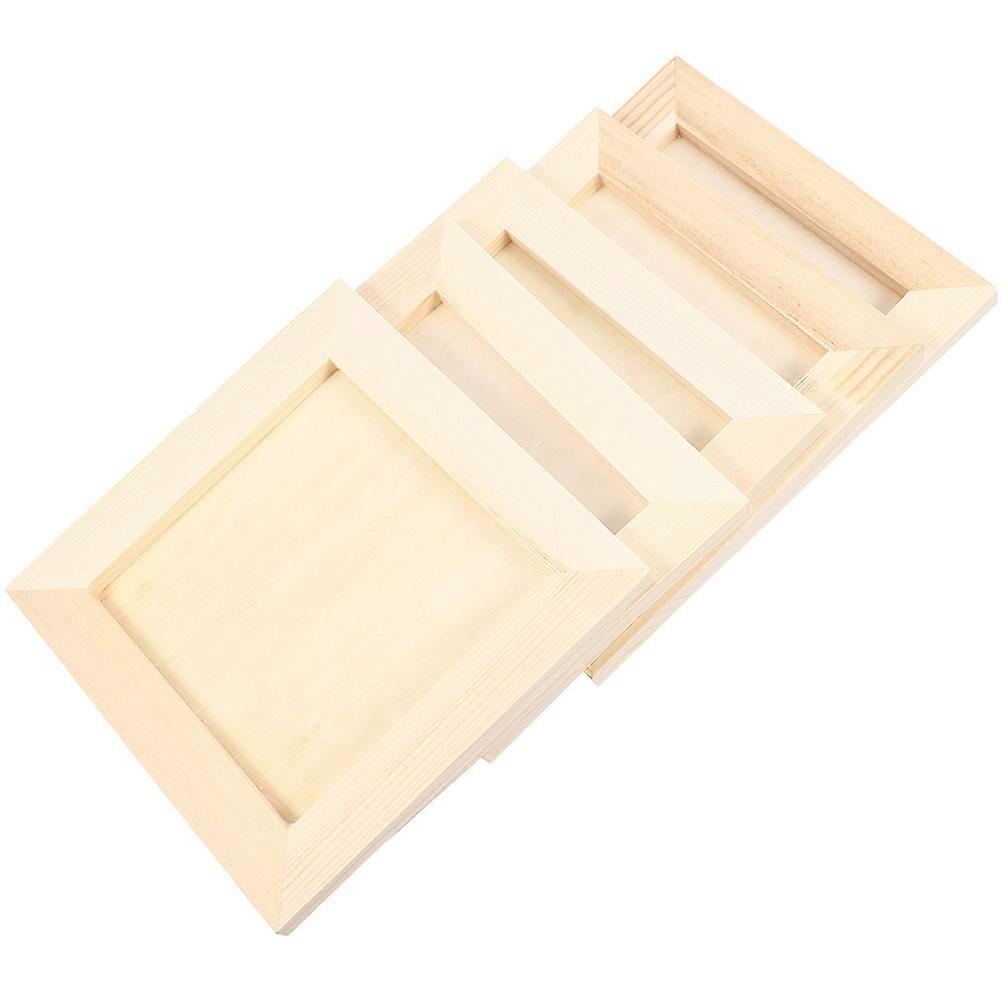 Craft Picture Frame Clay Picture Frames Parent-Child Activity Square Unfinished 12.00X12.00X0.80CM 5Pcs