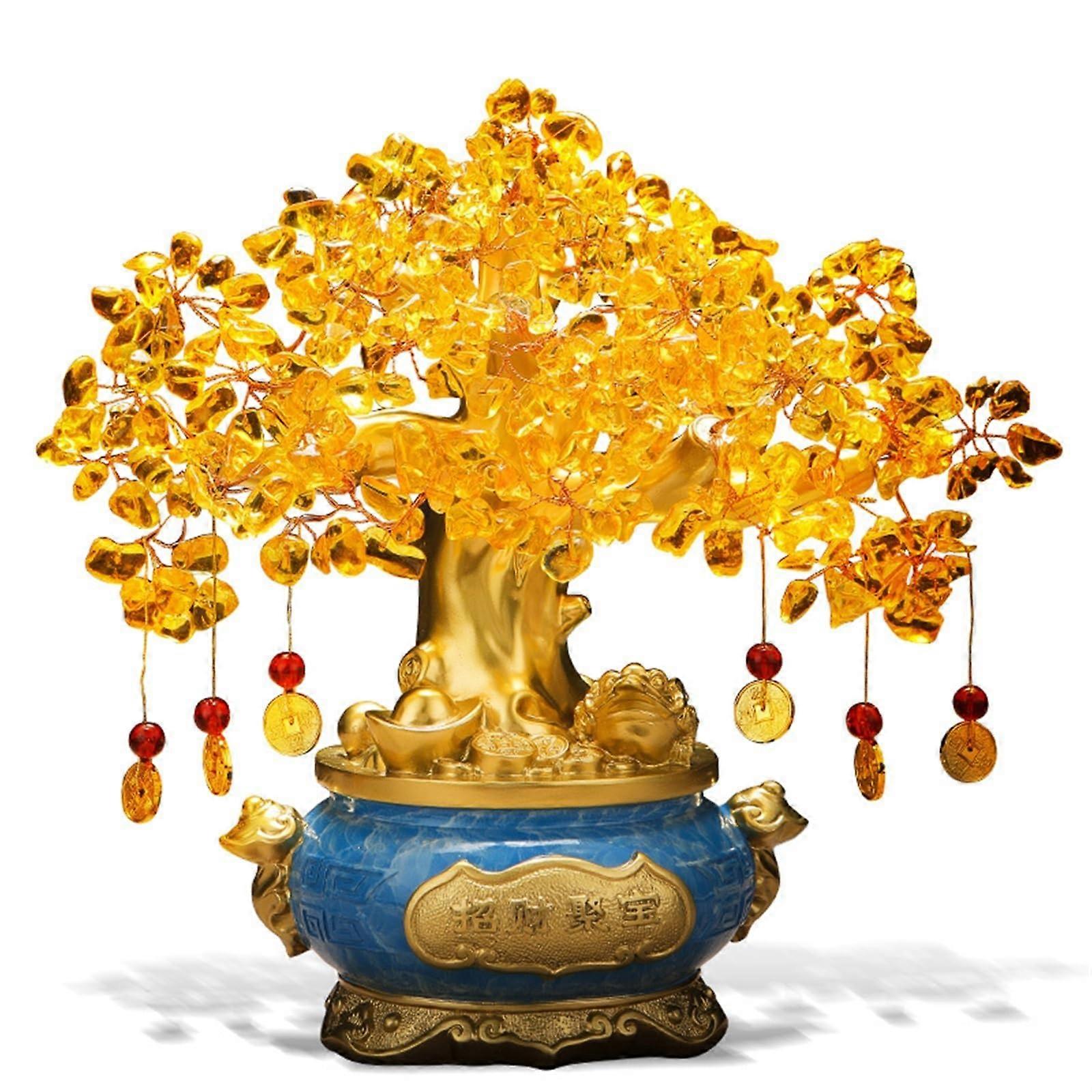 Artificial Crystal Tree (Large) Feng Shui Money Chakra for Wealth Fortune Happiness