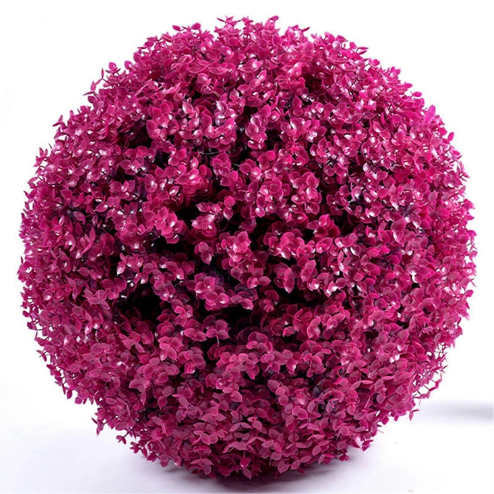Artificial Topiary Ball 48 Cm Round Garden Ornament Synthetic Grass Ball Artificial Boxwood Topiary Sphere