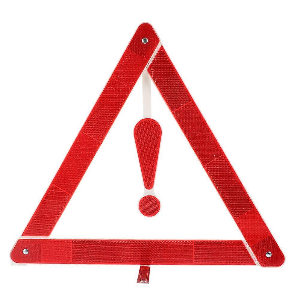 Roadside Reflective Triangles For Drivers Car Emergency Red 38.50X37.00X2.00CM Portable And Durable 1Pcs