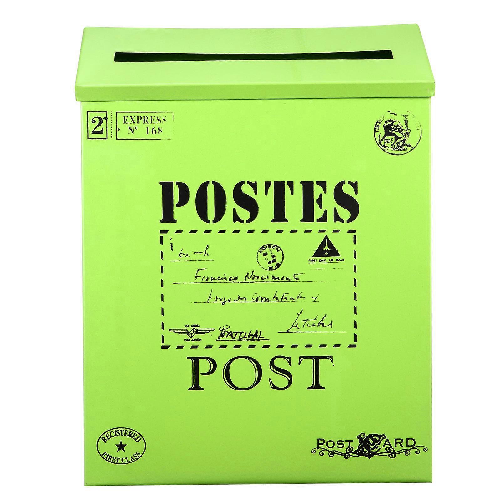 Here's a well structured product description for the **Vintage Letter Box Large Capacity Outdoor Wall Mounted Post Box**:
**Vintage Letter Box –