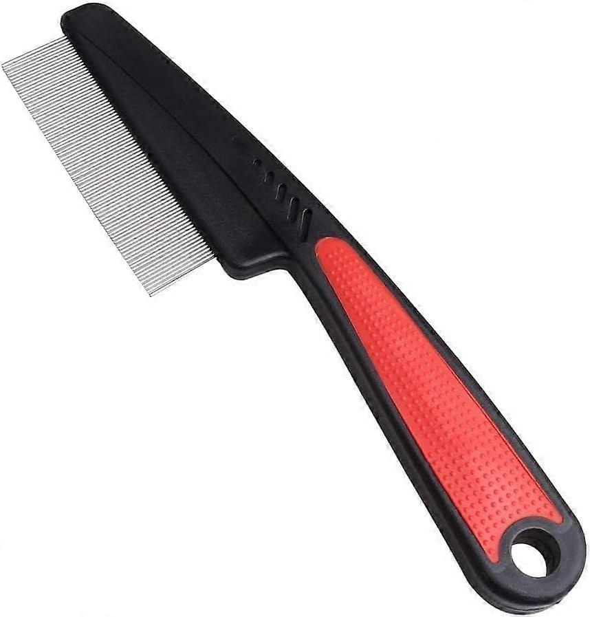 Dog Cat Flea Comb For Flea Lice Removal - Pet Grooming Tool, Fine Tooth