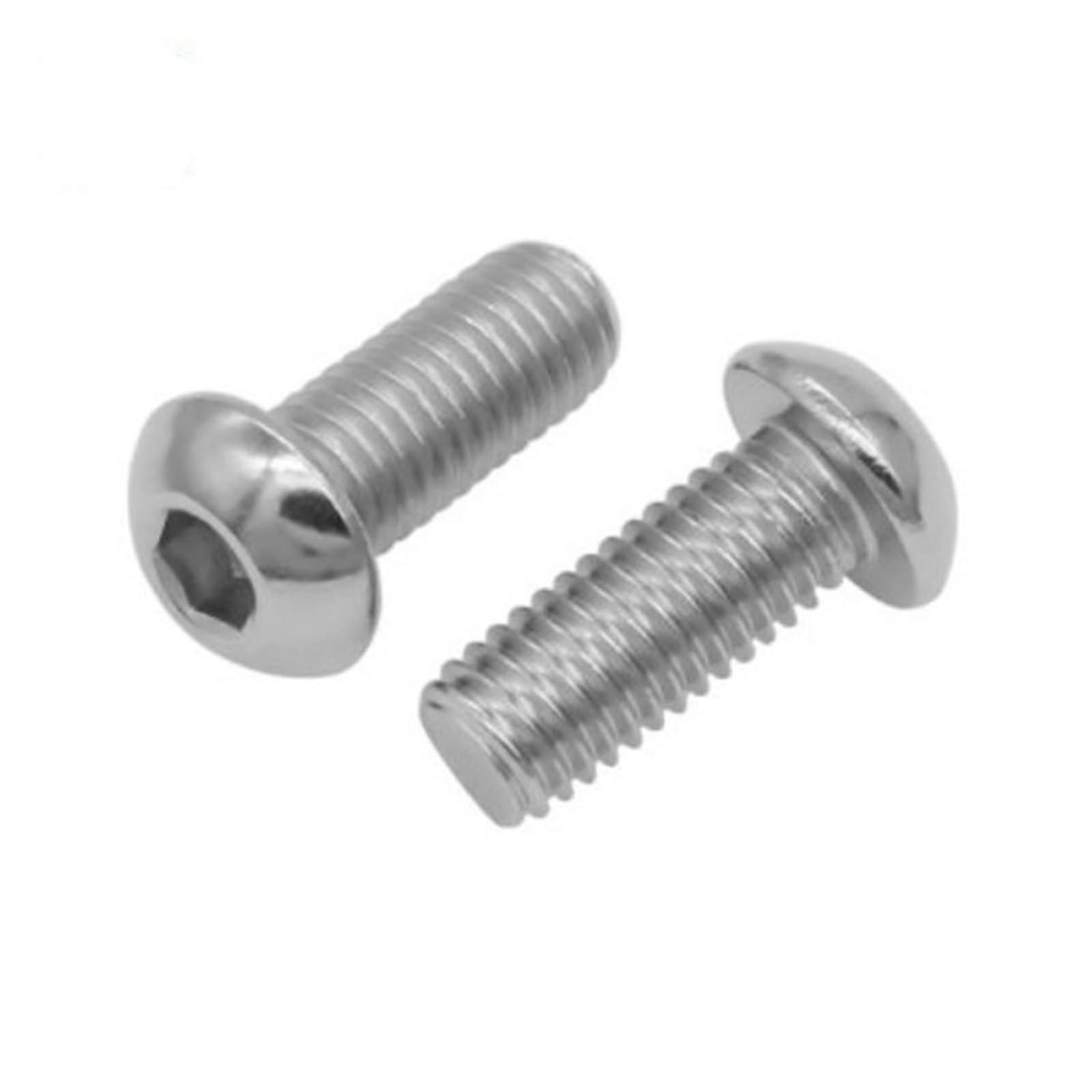 5/10/50 Pieces M2 M2.5 M3 M4 M5 M6 M8 ISO7380 304 A270 Stainless Steel Hex Socket Button Head Screw (Color: 50mm, Size: M3 50PCS)