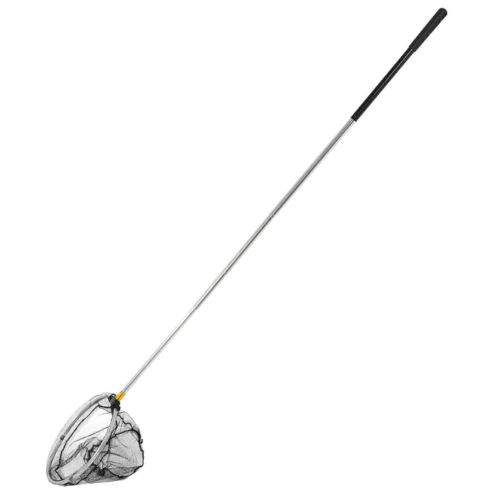 Telescopic fishing rod net with handle for fresh and salt water