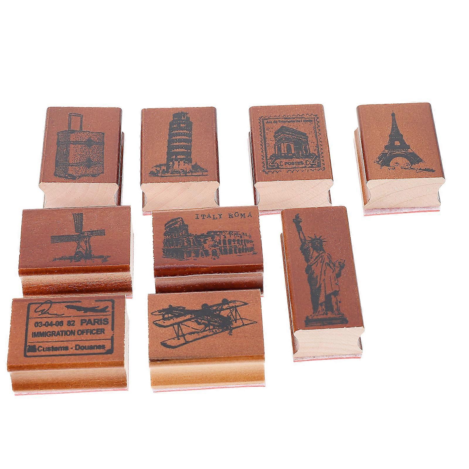 European in Brown Synthetic Material for DIY Crafts Photo Albums and More 9pcs