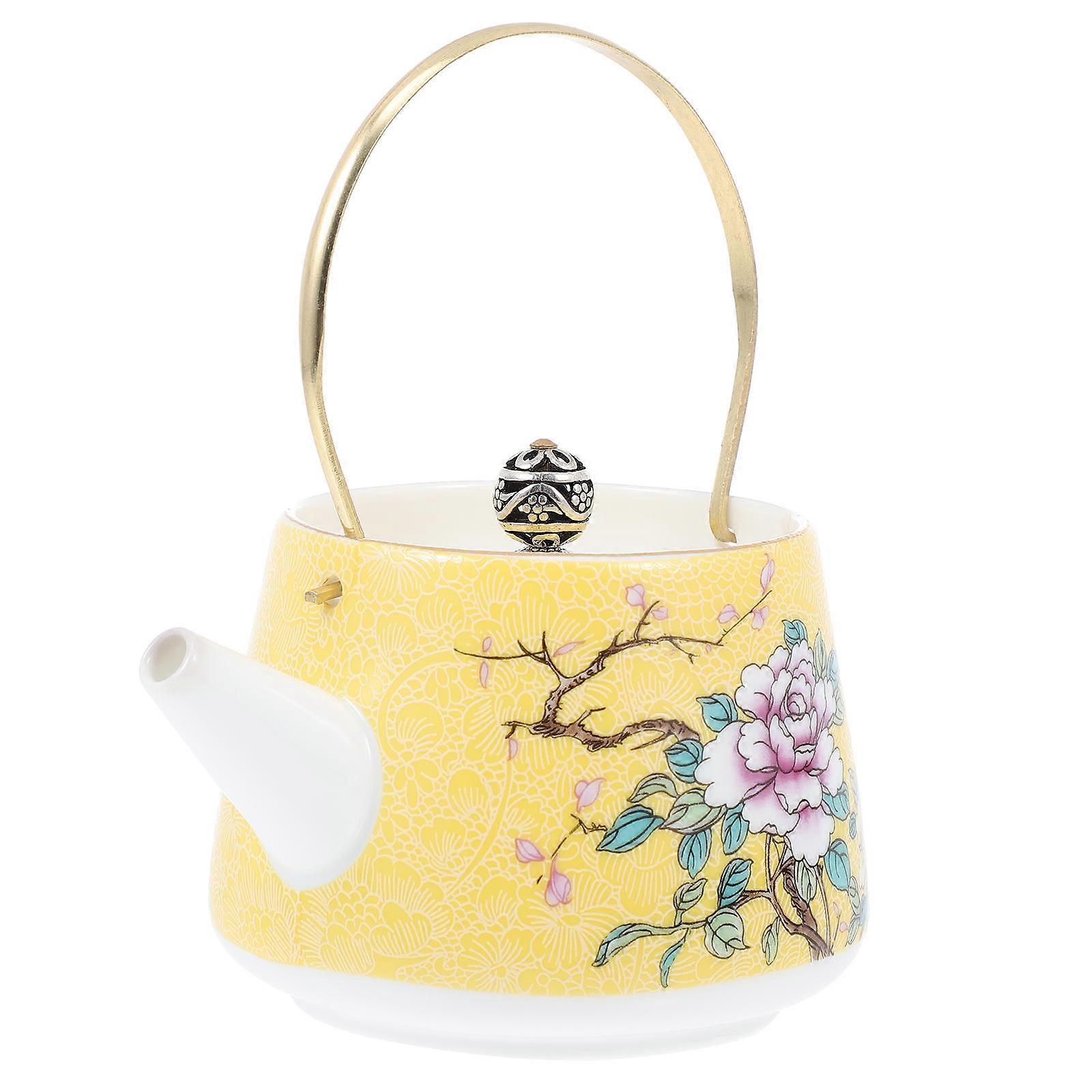 Loose Leaf Teapot Retro Design Classic Thermal Teapot Private Gatherings Home Use 4.3×3.1×5.5in 1Pack