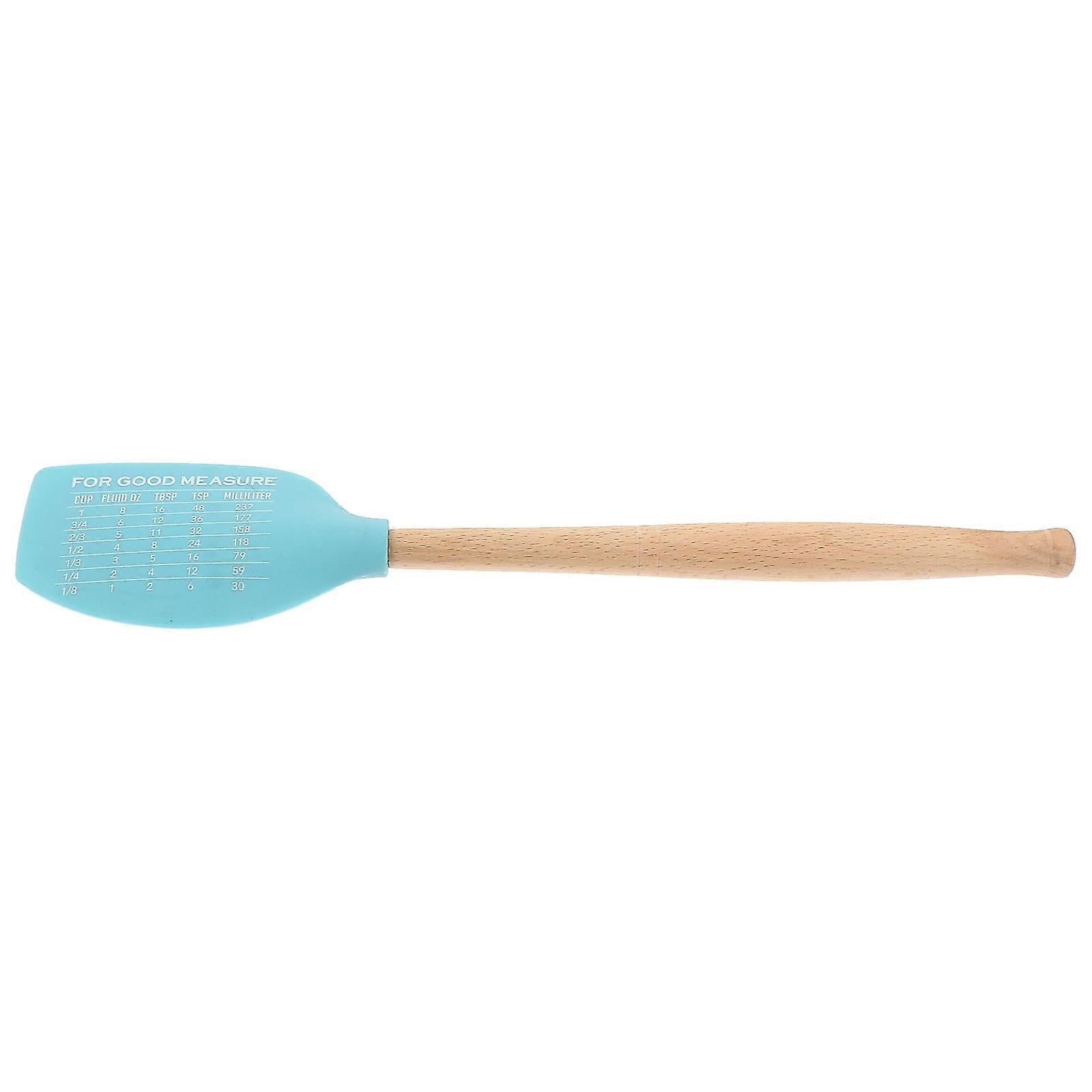 Baking Spatula with Silicone and Wood Handle for Kitchen Use 1Pcs