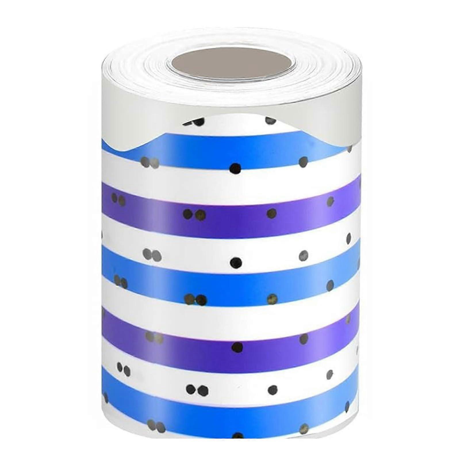 Selfadhesive pinboard border with colorful dots, decorative border, 10 m