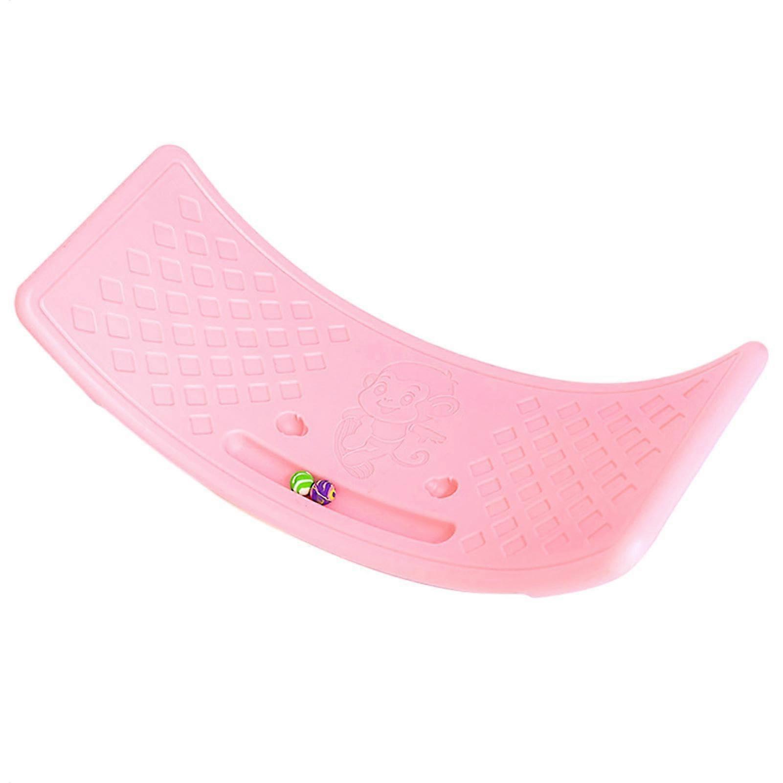 Balance Training Rocker Toy for Home, Indoor Pink