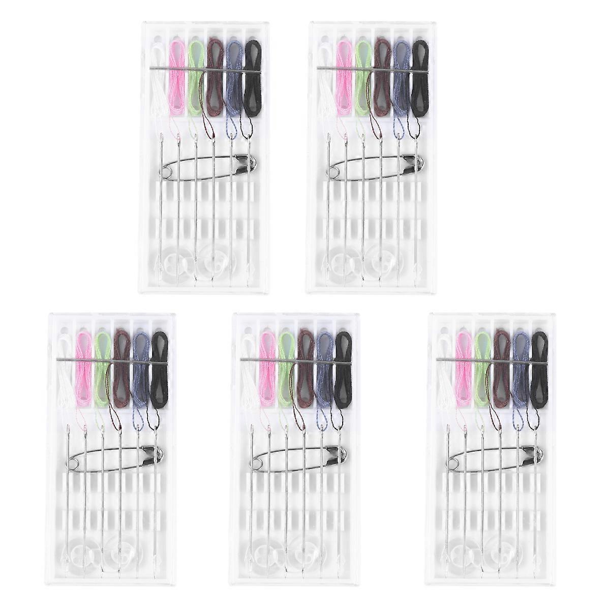 Needles For Hand Sewing Embroidery Tool Kit Rectangular Shape Cotton Material 5Sets