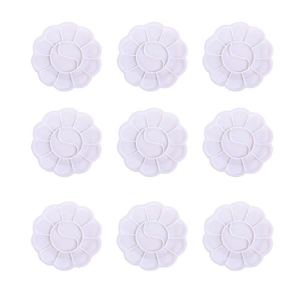 Pigment Holders Pigment Trays Easy to Clean for Amateurs 15X15X2CM Pretty and Elegant Shape 12Pcs