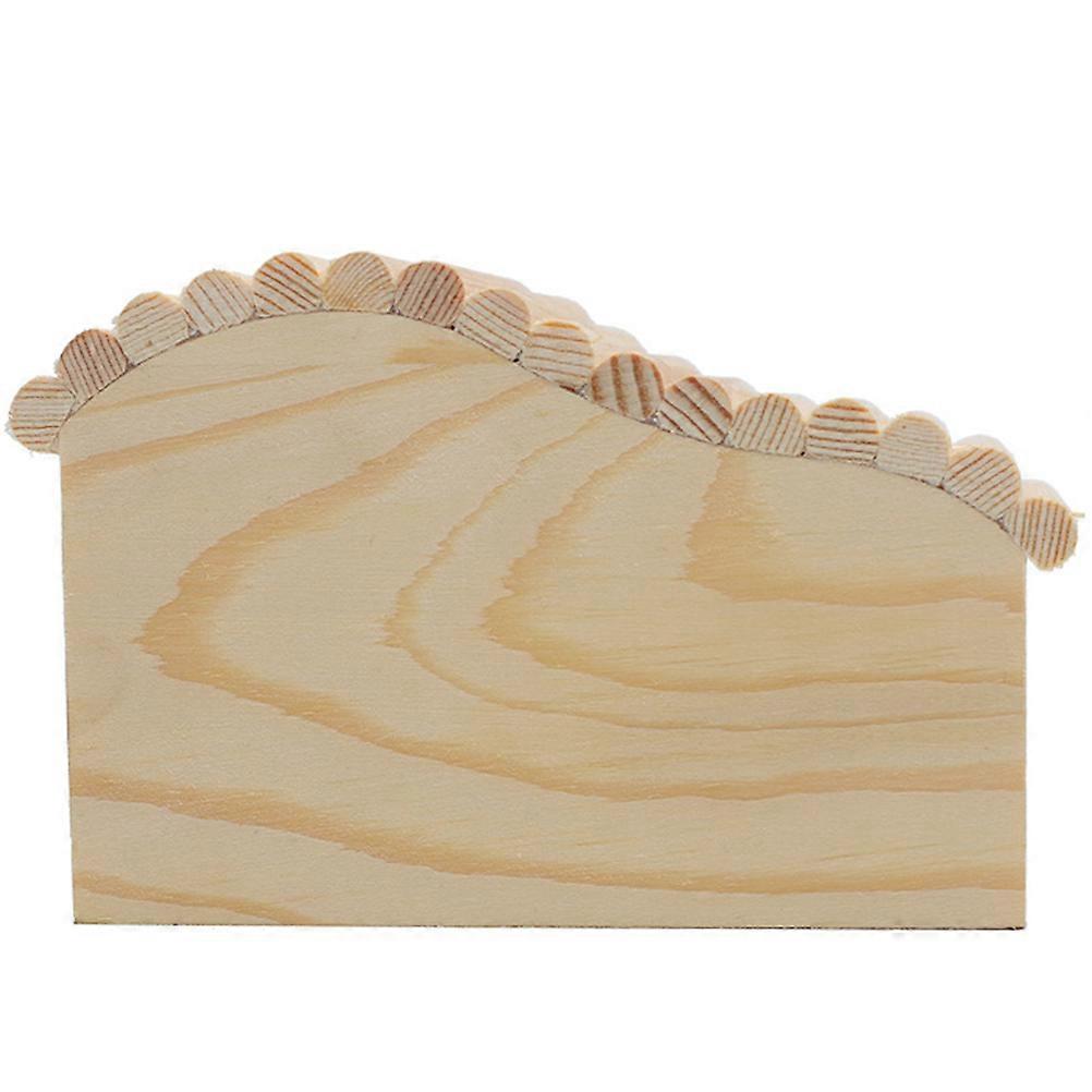 Wooden Hut for Small Pets with Moveable Play House