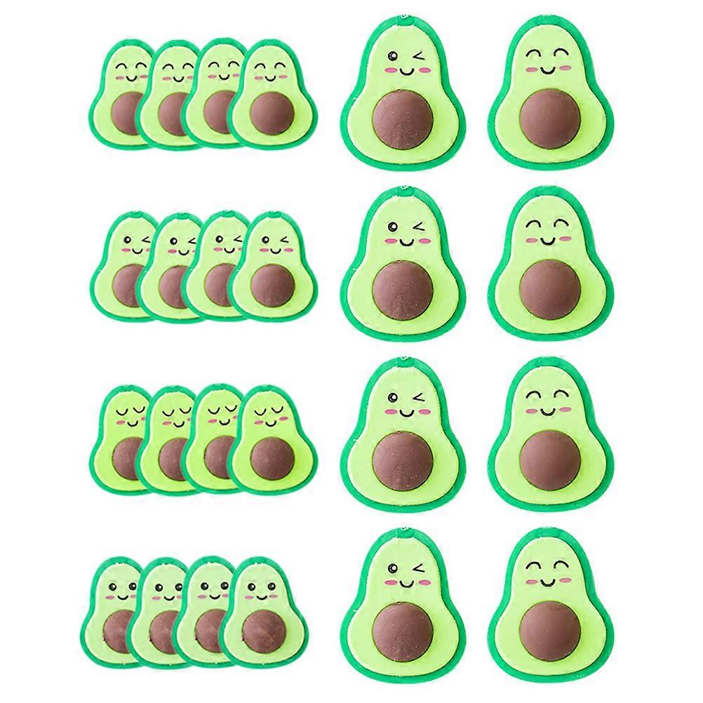 Avocado Shaped Erasers Erasing Function Toddlers Erasers Study Life 4x3x1cm 36Pcs