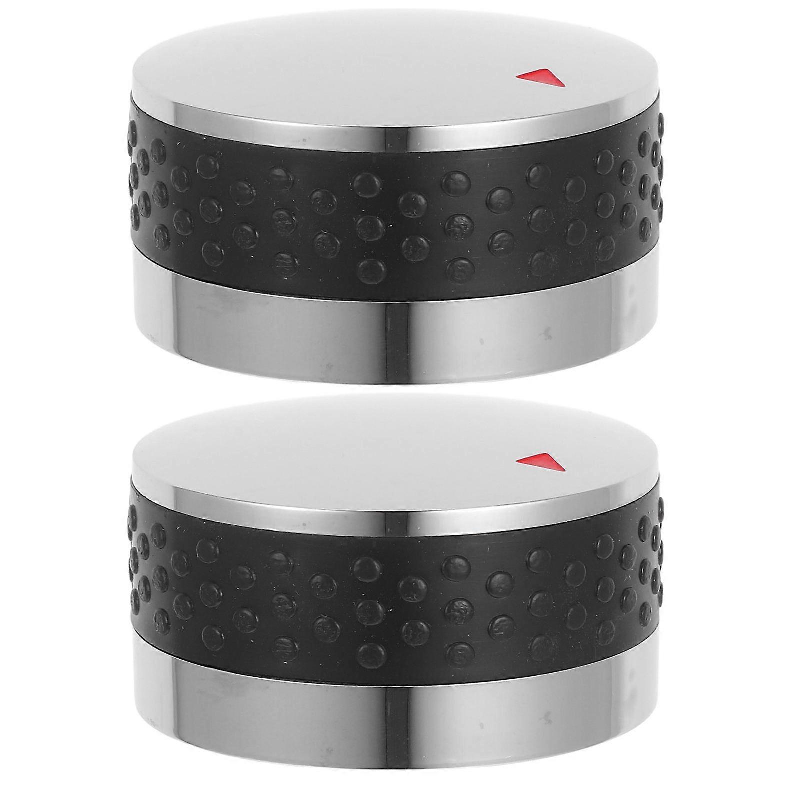 ガスストーブノブバーベキューグリルノブ交換用ABSプラスチックノンスリップグリップ屋外調理2個