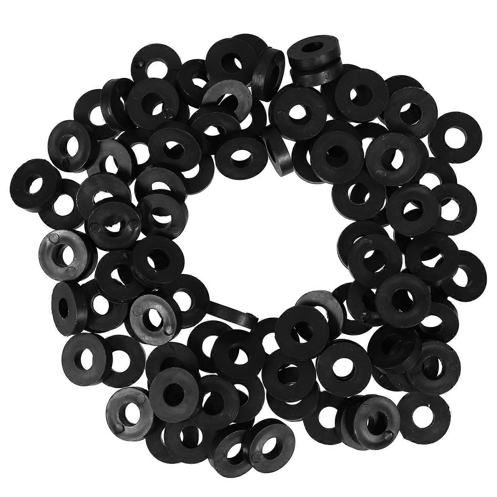 100pcs Rubber Vibration Pads for Air Conditioner Ceiling and Duct Systems – Durable Noise Reduction Cushions for Home and Office Use