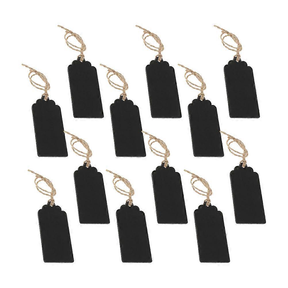Mini Blackboard Hanging Ornament Display Message Diy Decoration Rectangular 40Pcs