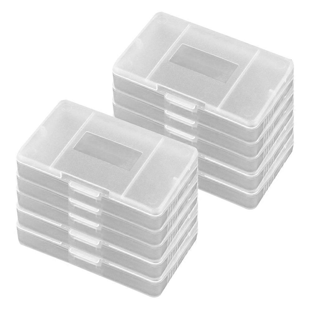 Hard Case For Cards Dustproof And Scratch Resistant Game Cartridge Storage Travel White 6 5X4X0 8CM 10Pcs