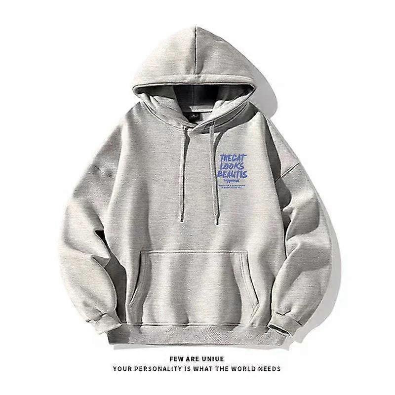 This cat looks very beautiful with a hooded fleece sweatshirt