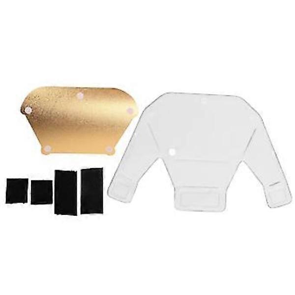 Universal Light Diffuser Kit with 3 Colors Silver Gold White Reflector for Camera Flash