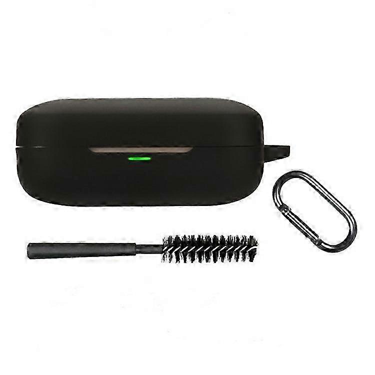 Silicone Protective Case with Buckle and Brush for Wireless Earphones - Compatible with Air 7 Models