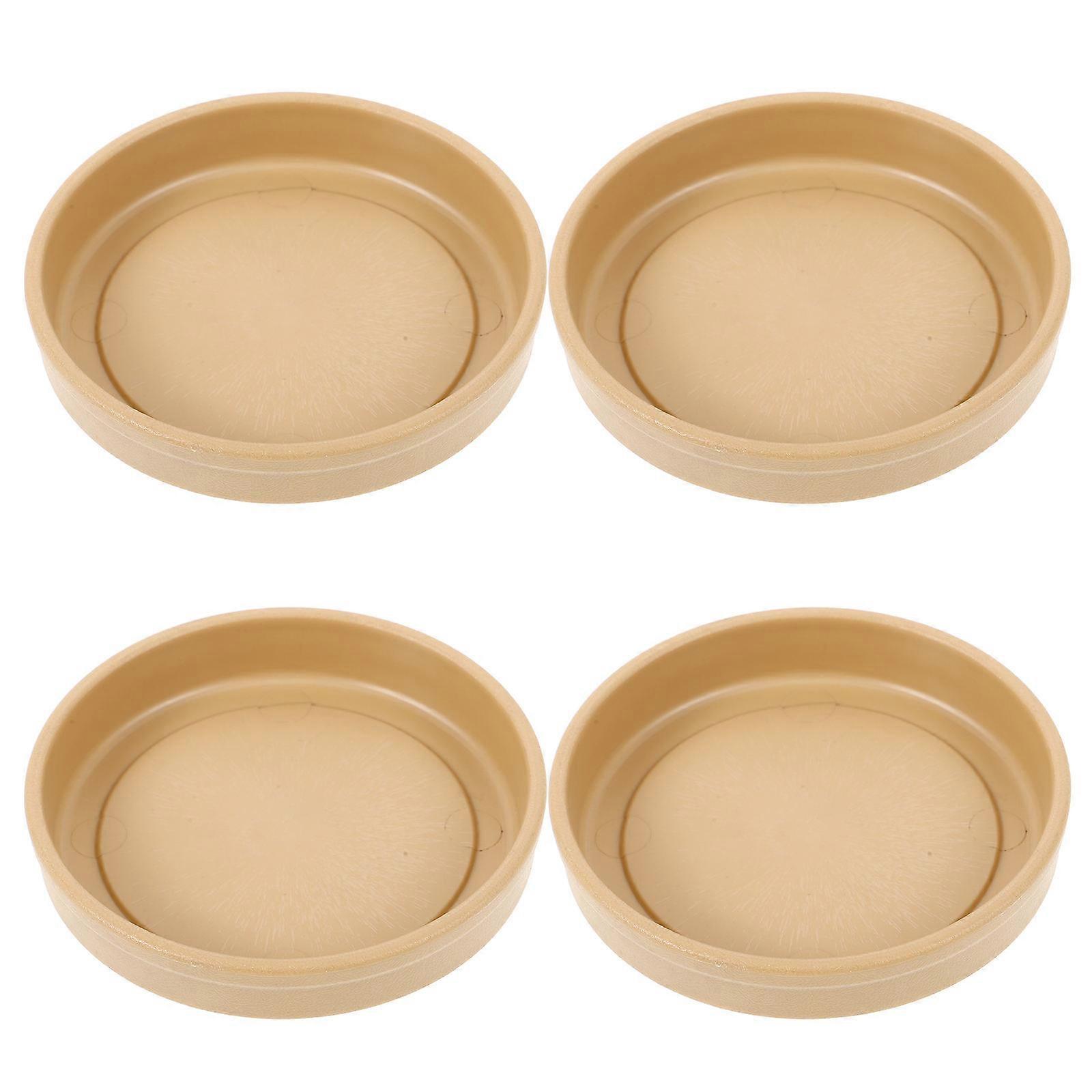 Drainage Tray Indoor Plants Heavy Duty Planter Saucer Round Prevent Water Leakage 4Pcs