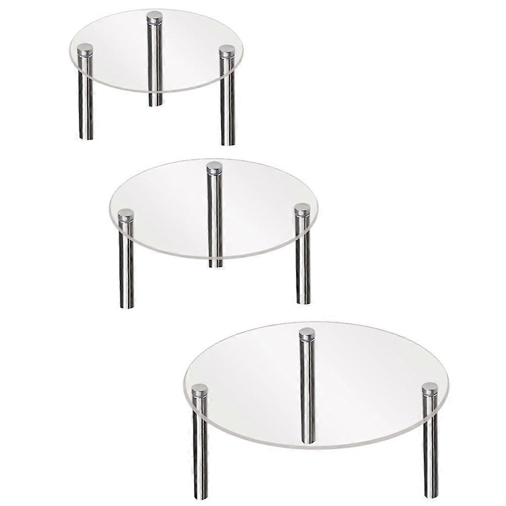 Transparent Acrylic Cake Stand for Party Display Holds Cupcakes Desserts in Different Sizes