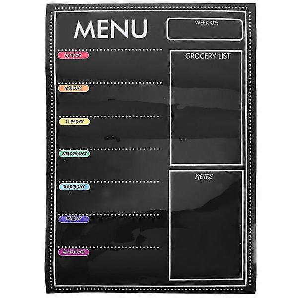 Multifunctional menu board; weekly menu board; household menu board; bulletin board; 42.00x29.70x0.10CM