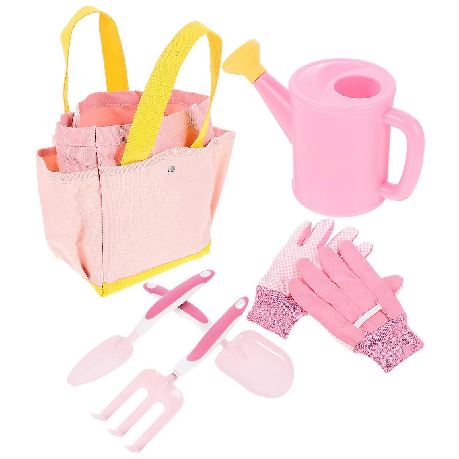 Pink Kids Gardening Set with Strong Small Tools Perfect for Planting and Transplanting 1 Set