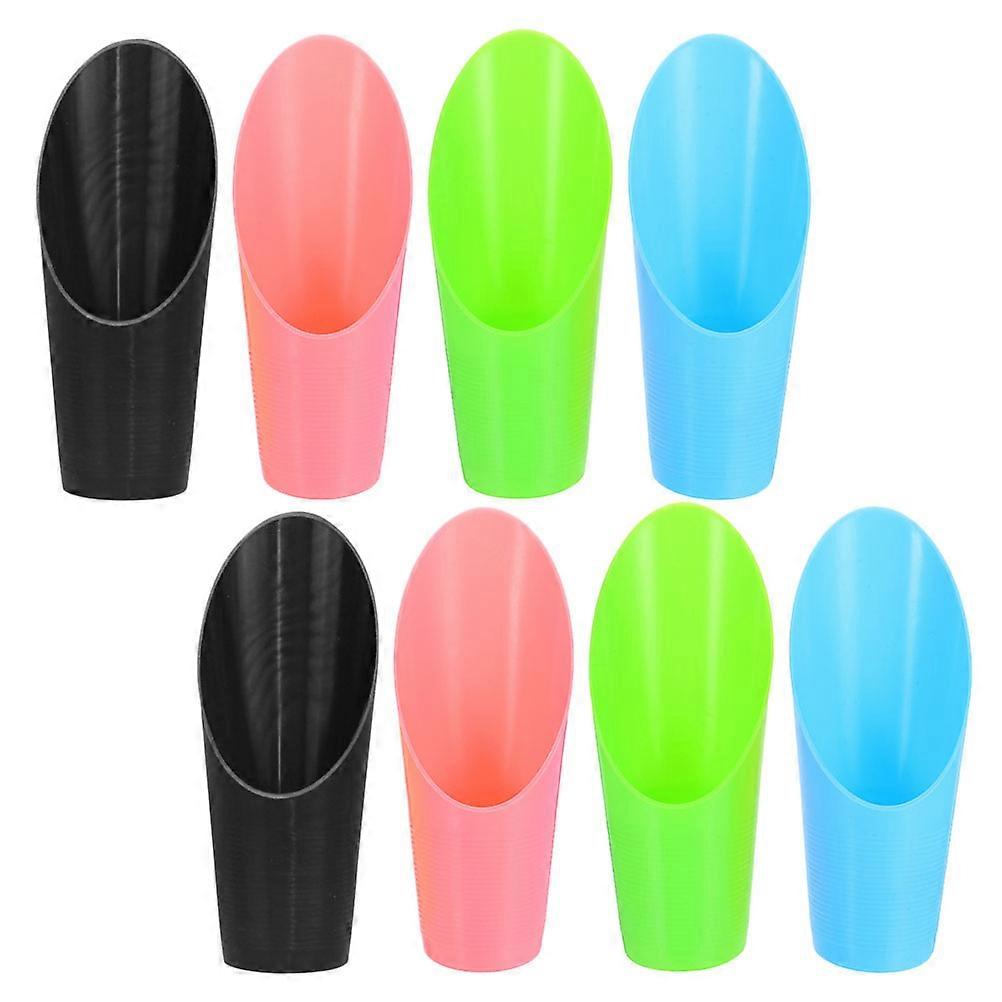 8pcs Colorful Plastic Bonsai Scoops Mini Garden Tool for Planting Flowers and Small Potting Projects
