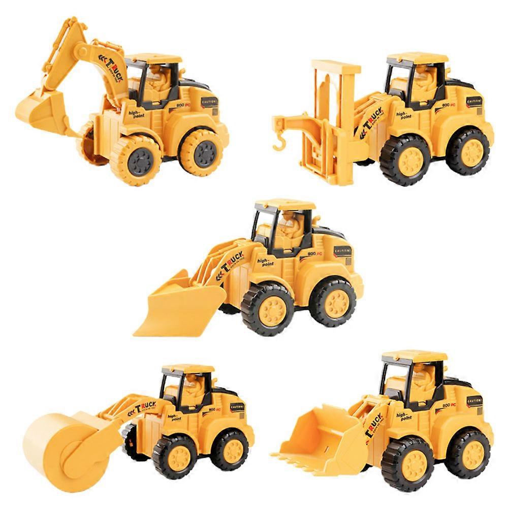 Orange Toy Car for Kids of Durable Plastic Promoting Parent Child Interaction 5 Pieces