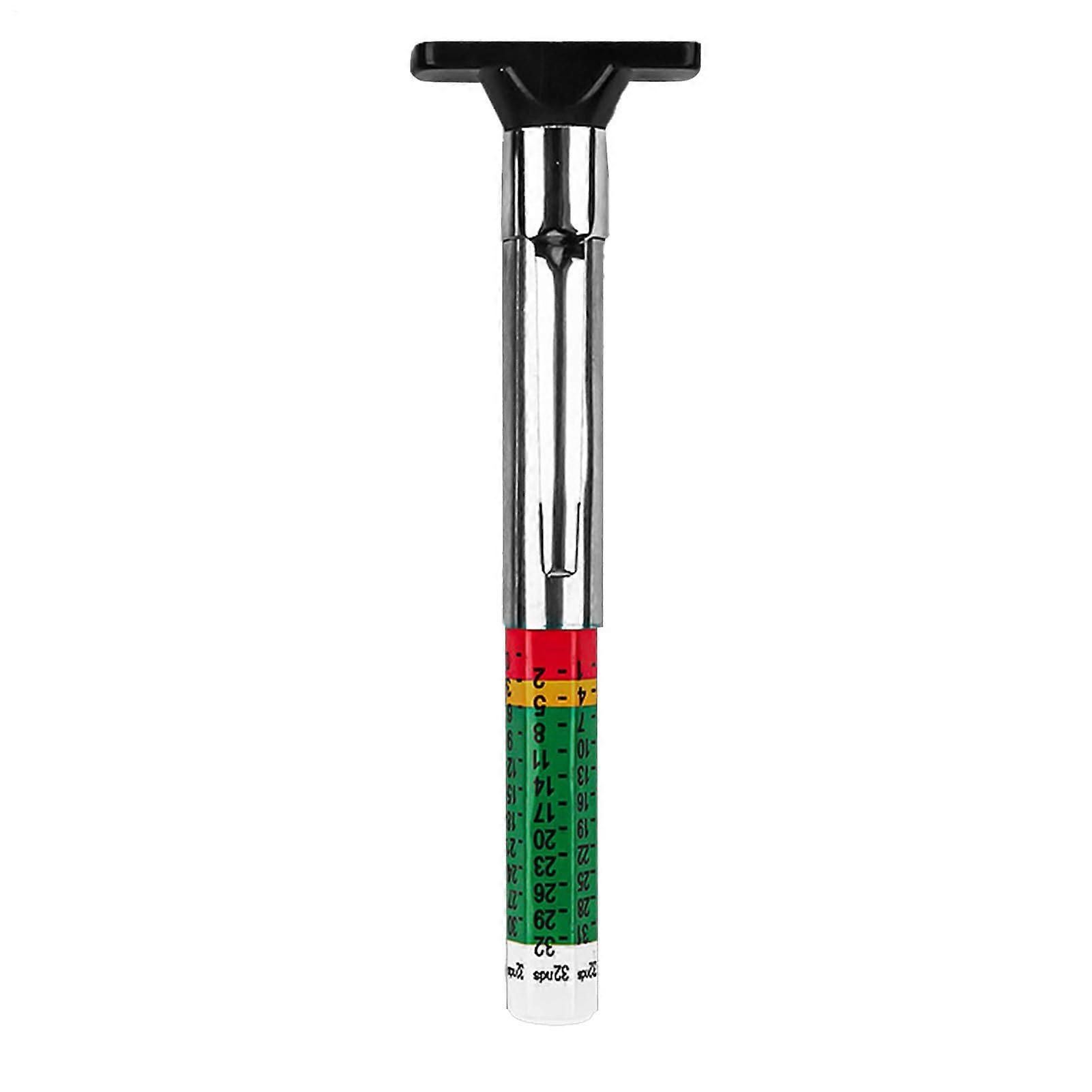 Tire Tread Depth Gauge For Beginners With Clear Scale, Accurate Readings, Maintenance Tool For Trucks And Motorcycles