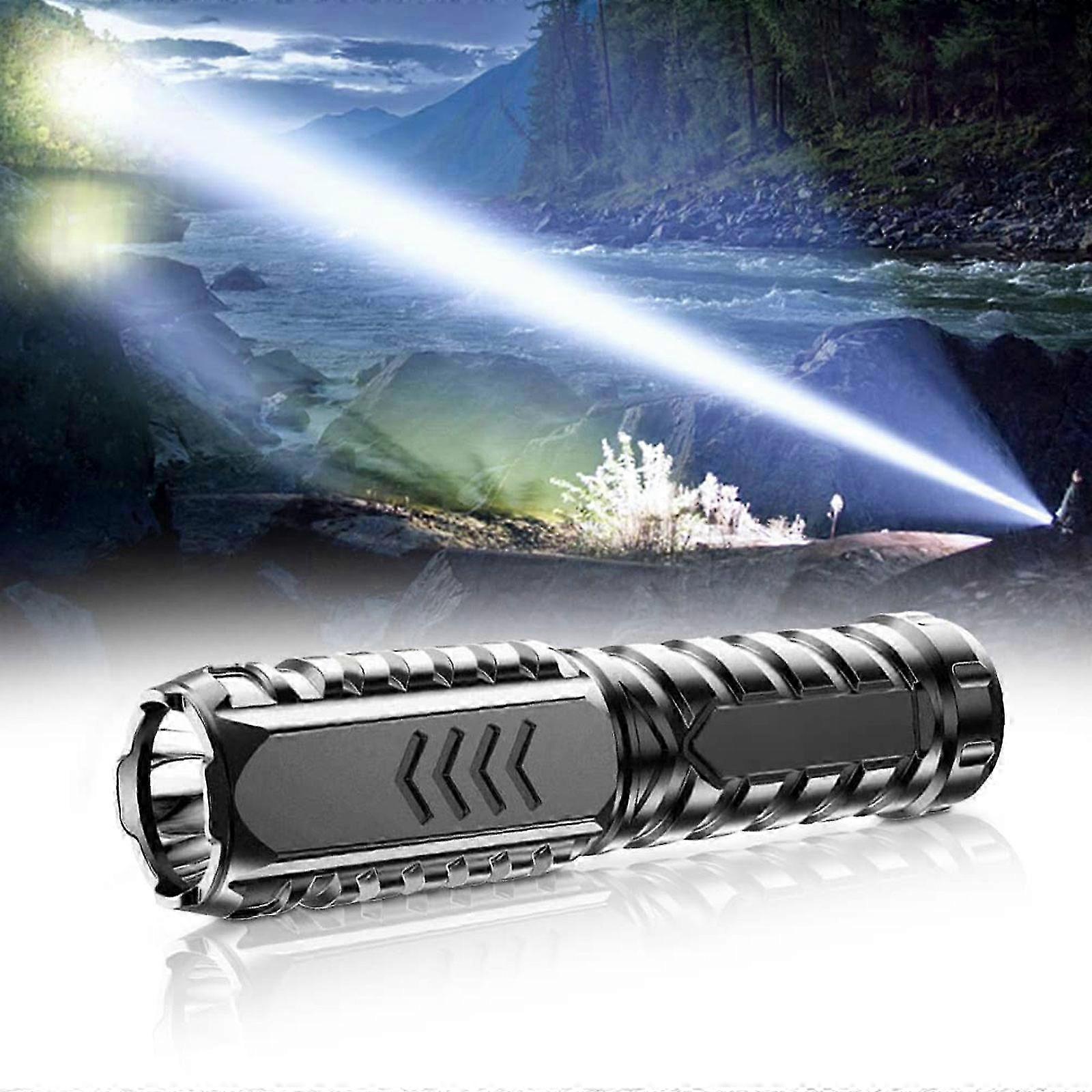 Strong Light Flashlight, Multifunctional Rechargeable Flashlight 2 In 1 Charger and Flashlight High Lumens 25-26