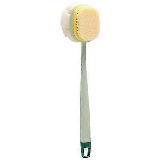 Crevice cleaning brush Sponge Back Scrub Brush Long Handle Shower Double