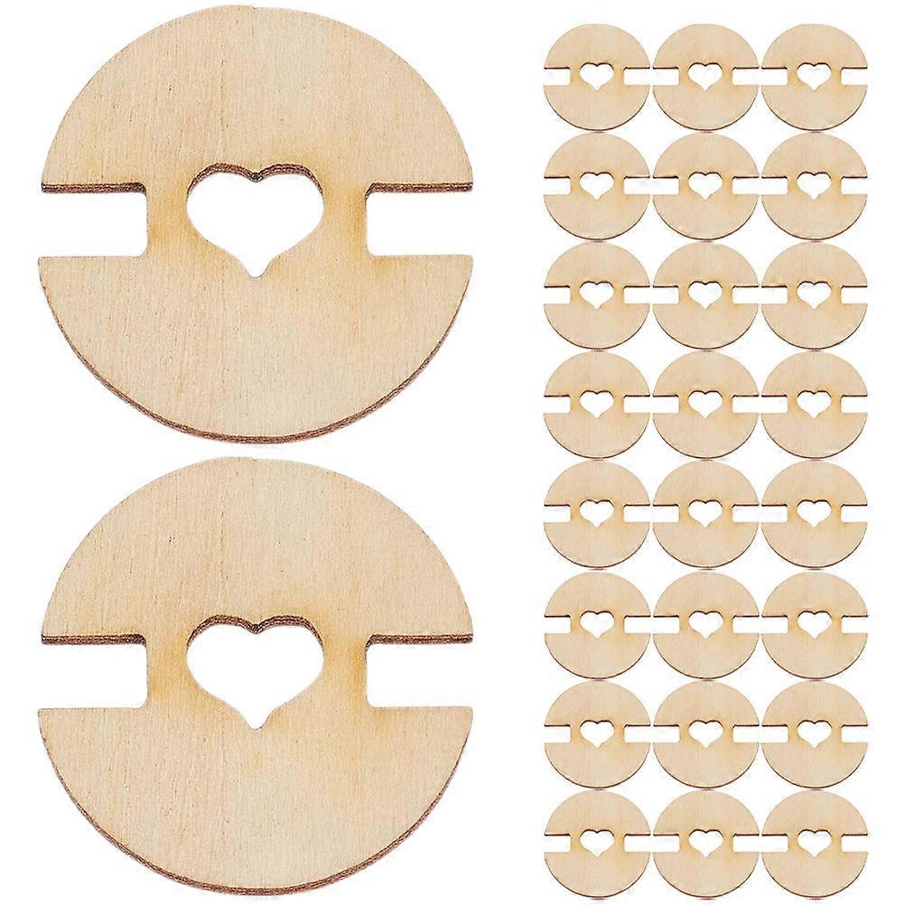 Wooden Buttons 100Pcs Beige Versatile Use with Easy Fastening Features for Decoration