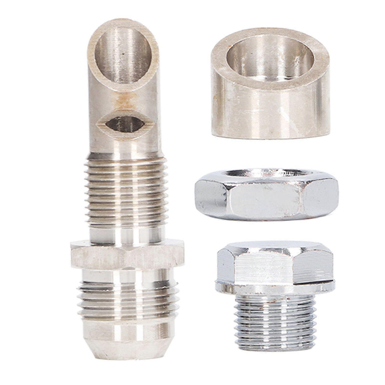 M18x1.5 angled O2 bung 10AN universal vacuum plug kit