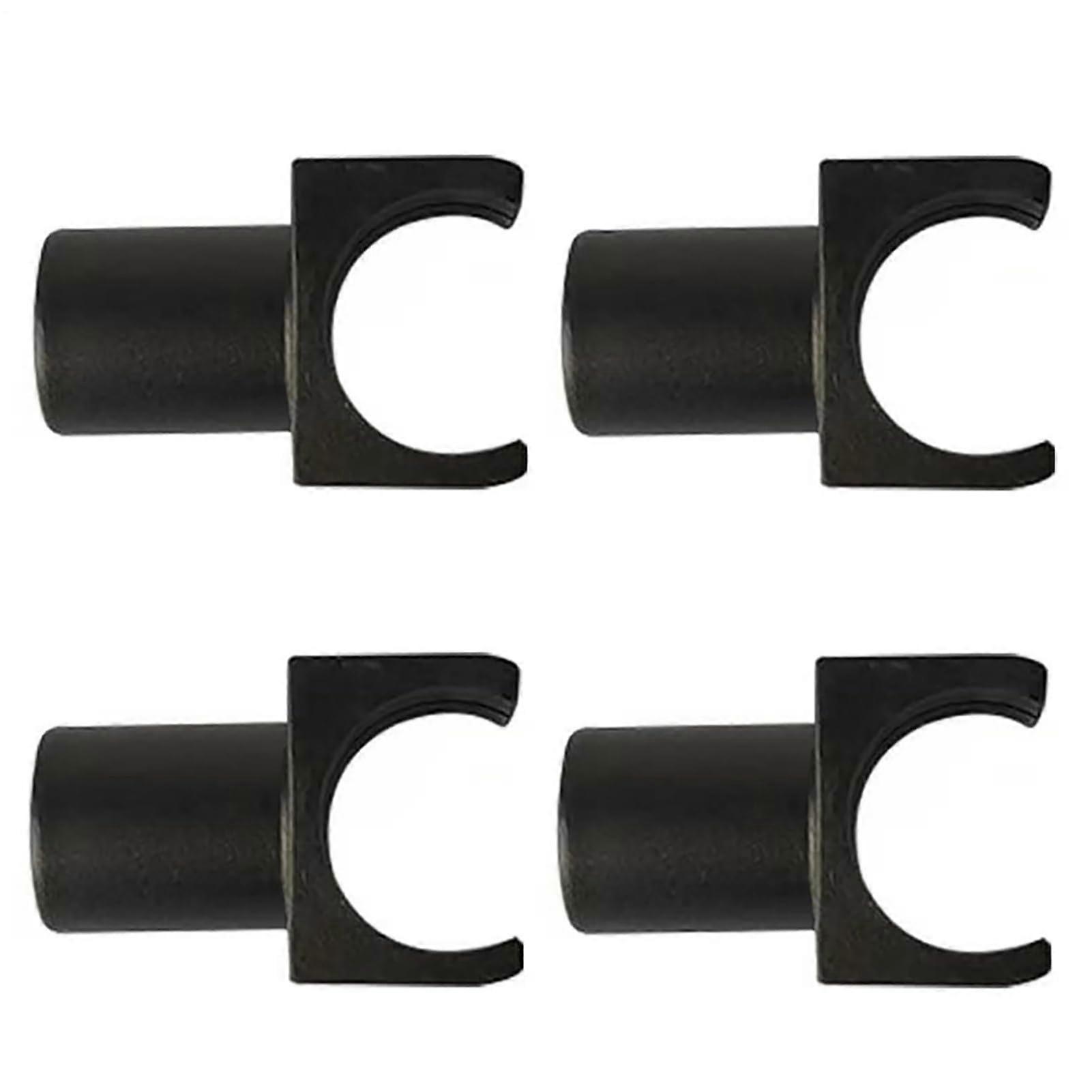 Wheelchair Seat Rail Guide Replacement - 4 U-Type Pusher Aid Accessories for Daily Use, Compatible with Standard Wheelchairs