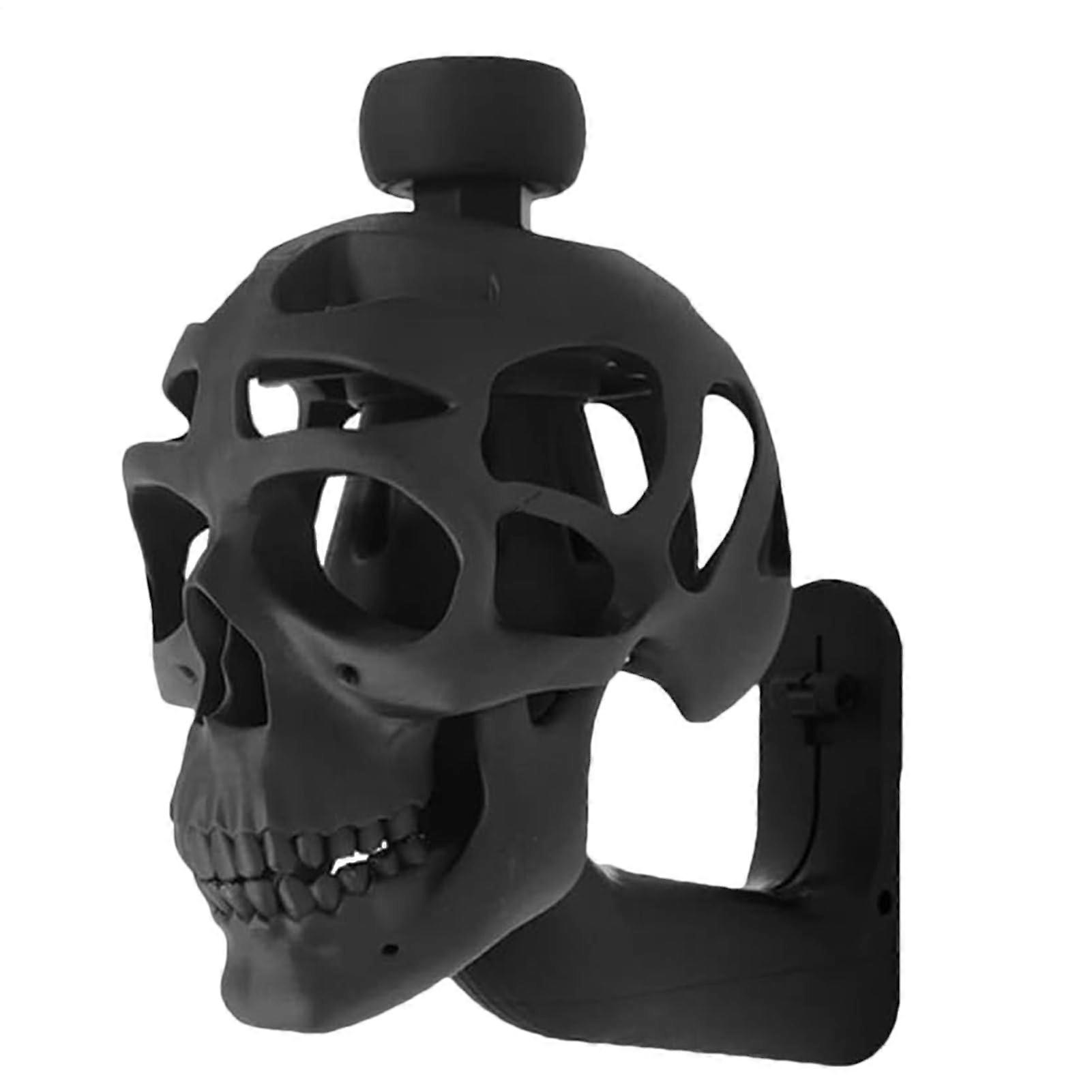 Motorcycle Helmet Holder 3D Skull Design Wall Stand, Decorative, Elegant Wall Shelf