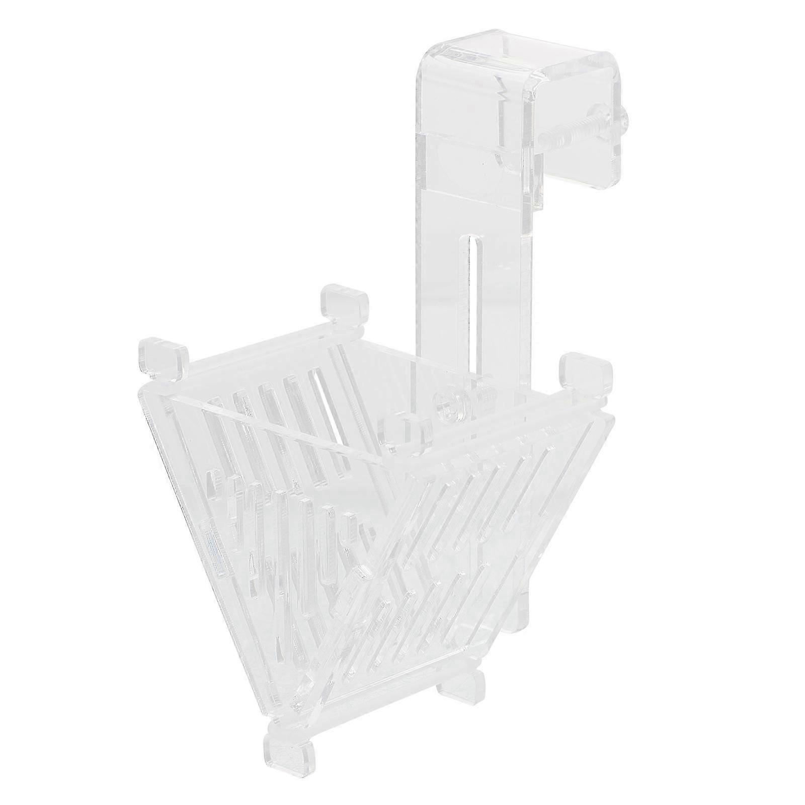 Fish Feeder Dish Tapered 10x6.7x4.5cm 1Set Water Flow Control