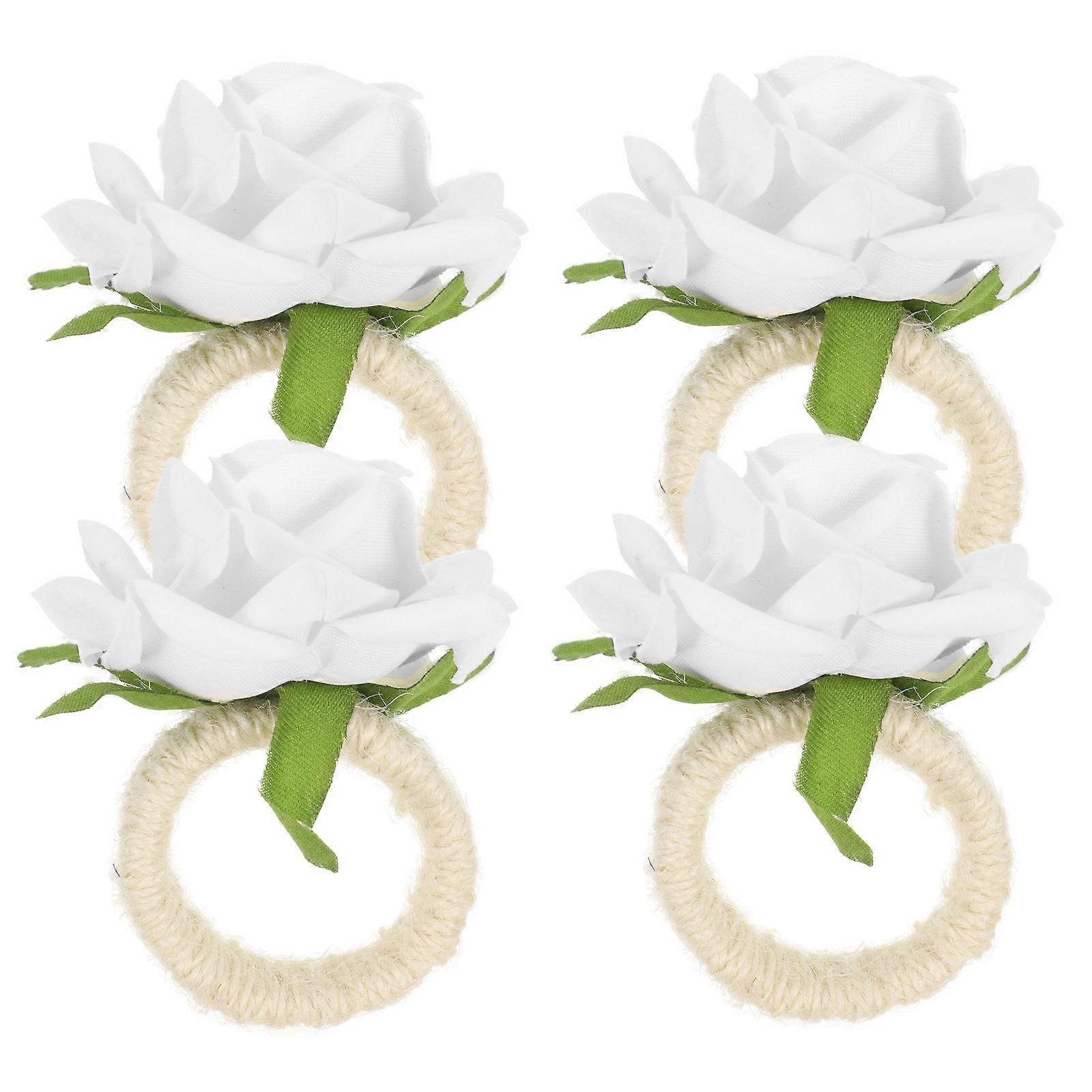 Floral Napkin Holders, Decorative for Bottles and Cakes, Event Ready
