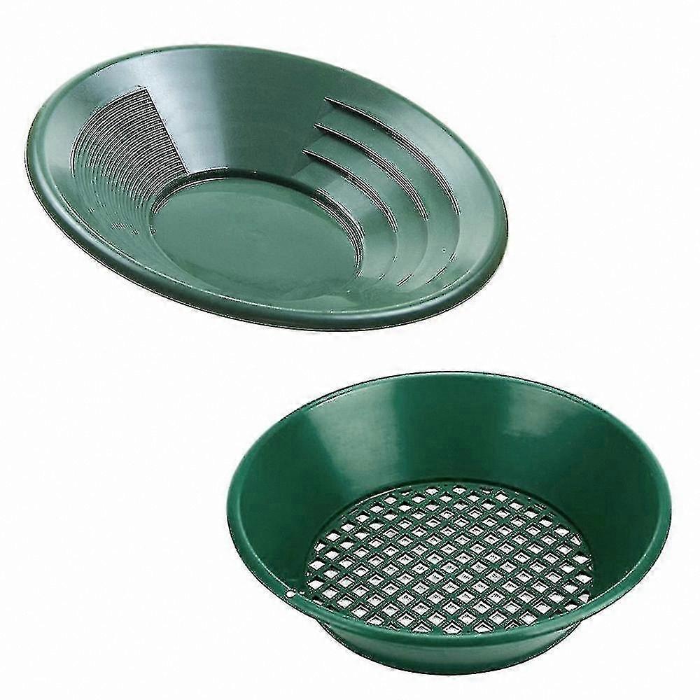 2er-Pack Bergbausieb- und Goldwasch-Set mit Metalldetektionswerkzeugen und Sieben für die Prospektion