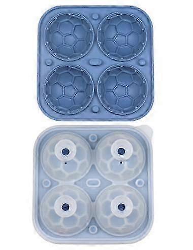 Basketball Ice Cube Mold, Basketball Shape Ice Cube Tray, Silicone Sphere Ice Mold Make 4 Large Ice 