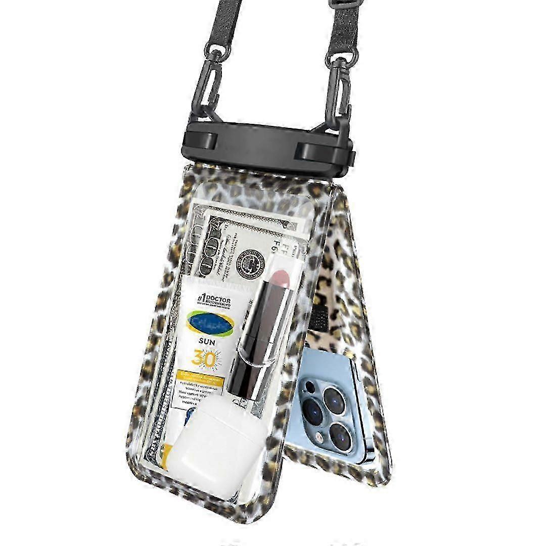 Bolsa de telefone à prova d'água, capa de celular universal de proteção tripla Bolsa seca com 2 bolsos, bolsa totalmente à prova d'água Tela sensível ao toque